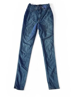 Fashion Nova Dark Blue High-Rise Skinny Jeans